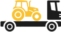 Žemės ūkio technikos transportavimas